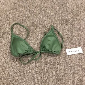 Green PacSun bathing suite top
